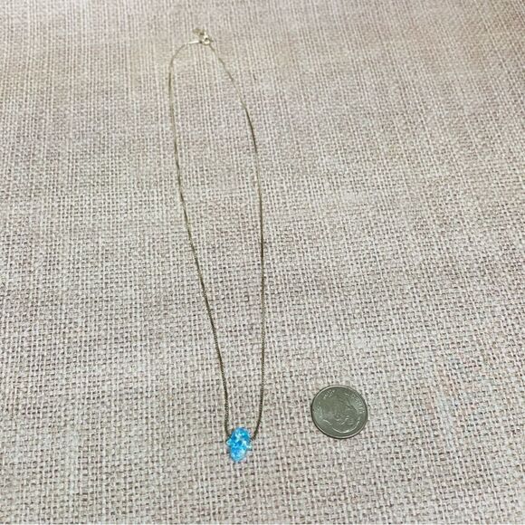 Sterling Silver Opal Hamsa Necklace - Picture 1 of 3